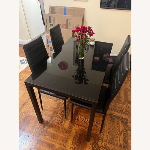 Used Walmart Dining Table + 4 Chairs Aiho 5-Piece Set for sale on AptDeco