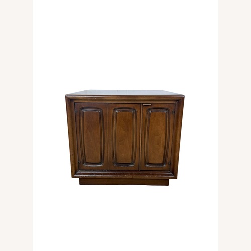 Used MCM Broyhill Walnut Nightstand / End Table for sale on AptDeco