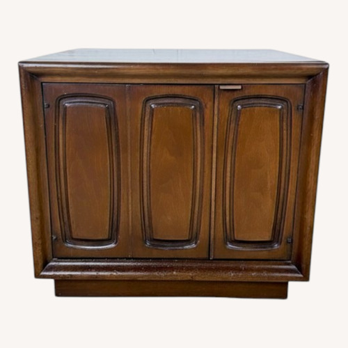 Used MCM Broyhill Walnut Nightstand / End Table for sale on AptDeco