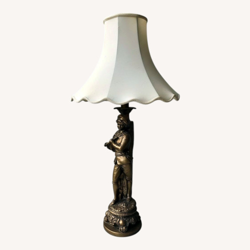 Used Vintage 1960s Rococo Style Figure Lamps for sale on AptDeco
