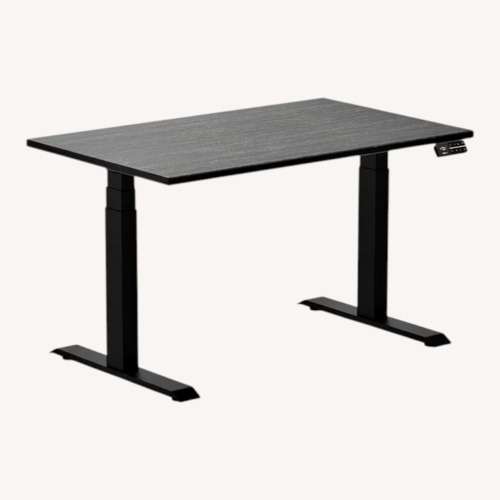 Used Black Wood Desk for sale on AptDeco