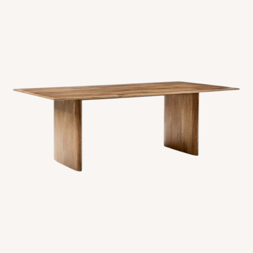 Used West Elm Natural Wood Dining Set for sale on AptDeco
