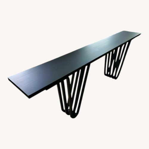 Used OTTRA Blackened Walnut Sculptural Console Table for sale on AptDeco
