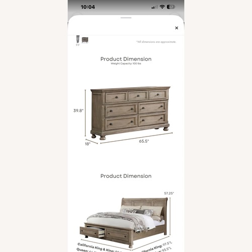 Used Bed Bath & Beyond Light Brown Wood Dresser for sale on AptDeco