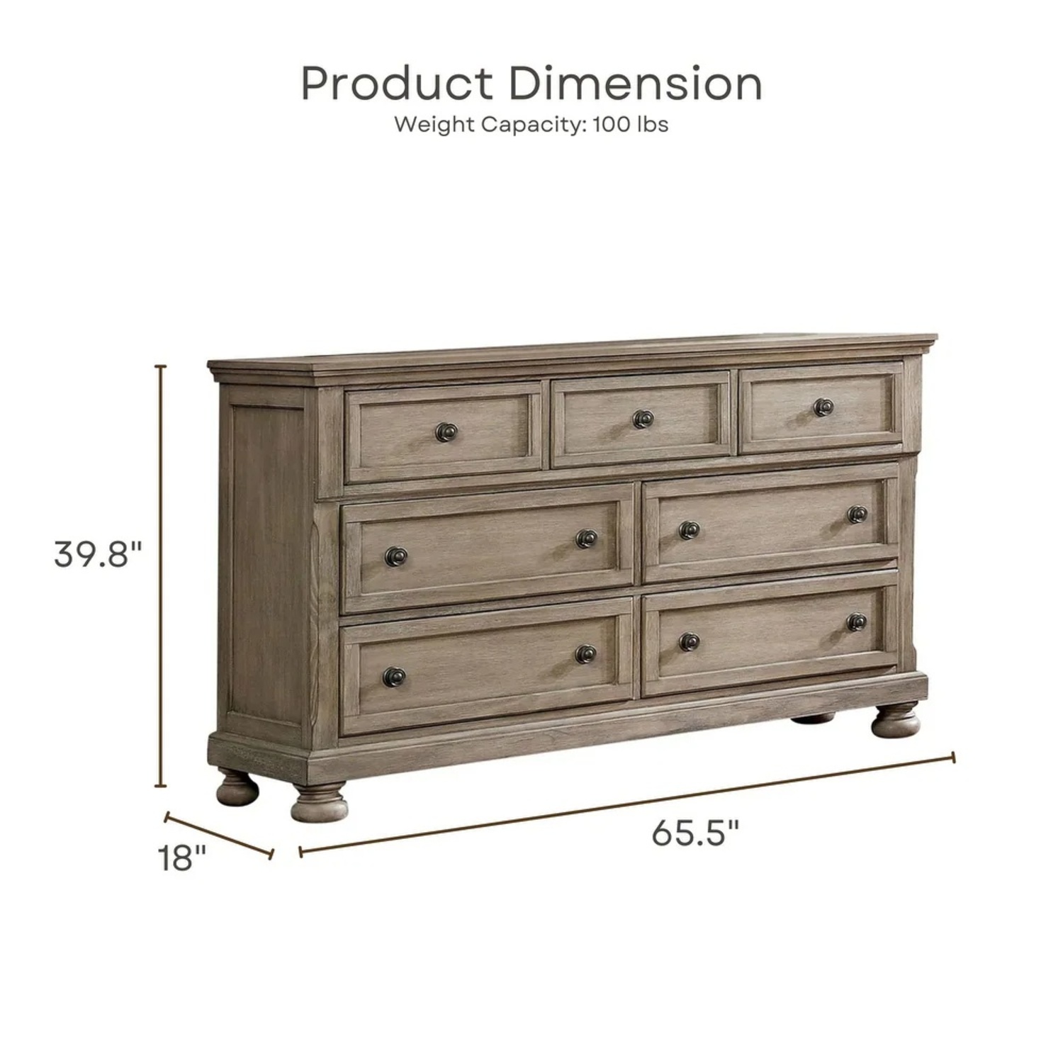 Bed Bath & Beyond Light Brown Wood Dresser - AptDeco
