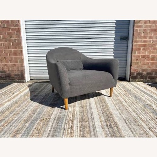 Used Crate & Barrel Pennie Double Chair in Grey for sale on AptDeco