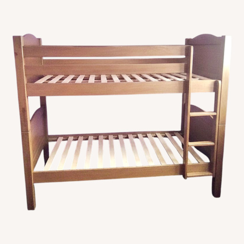 Used Vintage/Antique Dark Brown Wood Bunk Bed for sale on AptDeco