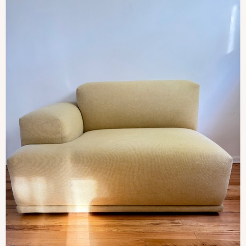 Used Muuto Connect Yellow Wool Chair and a Half for sale on AptDeco
