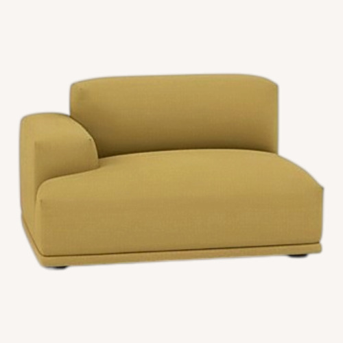 Used Muuto Connect Yellow Wool Chair and a Half for sale on AptDeco