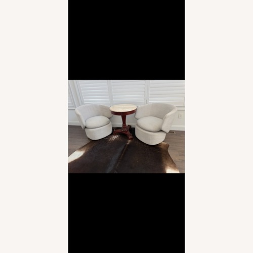 Used West Elm Crescent Swivel Chairs for sale on AptDeco