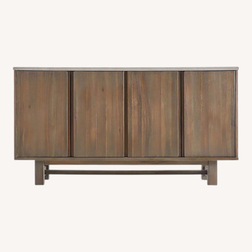 Used Crate & Barrel Caicos Cement Top Sideboard for sale on AptDeco
