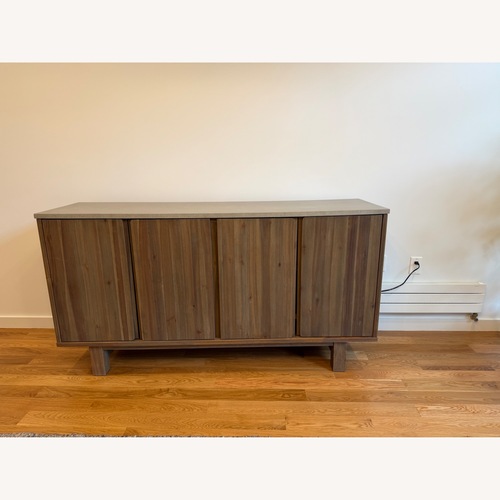 Used Crate & Barrel Caicos Cement Top Sideboard for sale on AptDeco