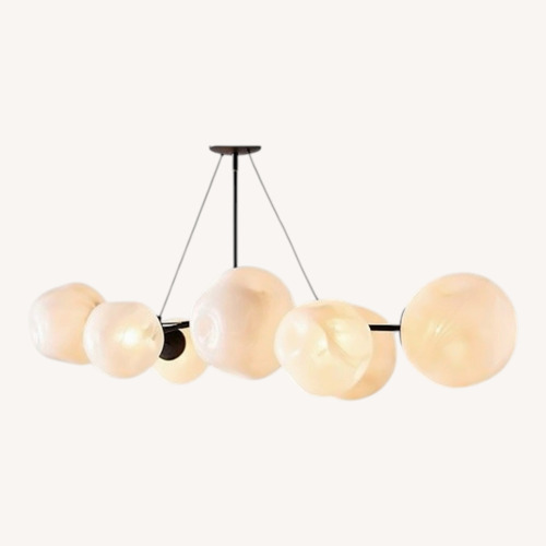 Used Anthropologie Cloud Organic Glass Globe Chandelier for sale on AptDeco
