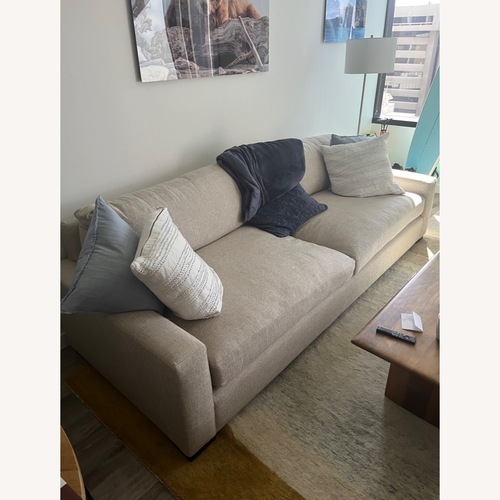 Used Arhaus Remington Wiley Flax 108” Sofa for sale on AptDeco
