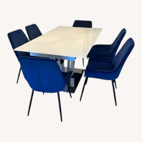 Used Glass Dining Set for sale on AptDeco