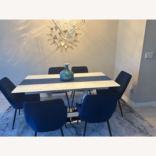 Used Glass Dining Set for sale on AptDeco