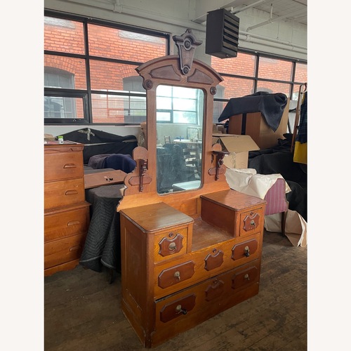 Used Antique Dresser With Mirror for sale on AptDeco