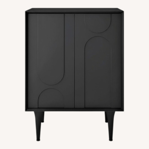Used Dark Brown Wood Buffet Cabinet for sale on AptDeco