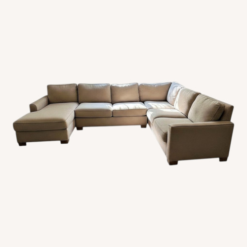 Used Custom Sectional Sofa With Chaise  for sale on AptDeco