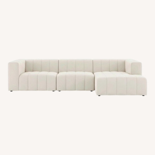 Used Four Hands Langham Natural 3+ Piece Sectional for sale on AptDeco