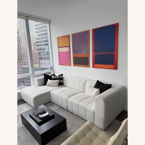 Used Four Hands Langham Natural 3+ Piece Sectional for sale on AptDeco