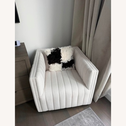 Used Four Hands Augustine Swivel Chairs - Set of 2 for sale on AptDeco
