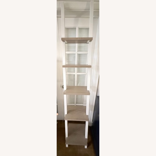 Used Room & Board Gallery Maple & White Leaning Shelves for sale on AptDeco