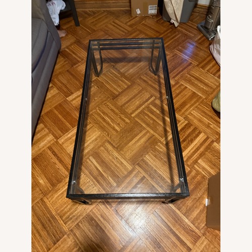 Used Black Metal Coffee Table for sale on AptDeco