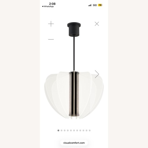 Used Visual Comfort Nyra Chandelier  for sale on AptDeco