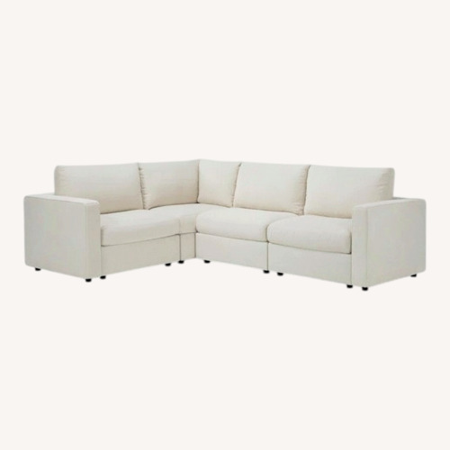 Used Living Spaces Nest 4 Piece Sectional – Cream/Ivory for sale on AptDeco