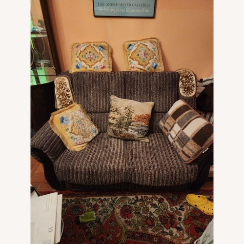 Used Dark Brown Fabric Sleeper Sofa for sale on AptDeco