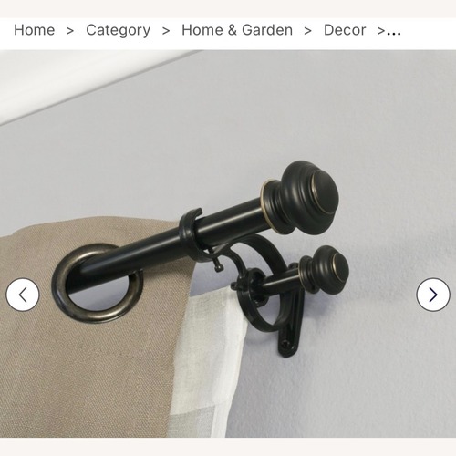 Used Double Drapery Rod 27-50 , 5 Dobule Rods for sale on AptDeco