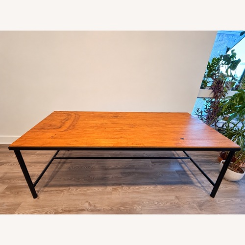 Used IKEA MALMBERGET Wood & Metal Dining Table for sale on AptDeco