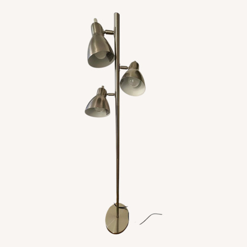 Used Silver Metal Floor Lamp for sale on AptDeco