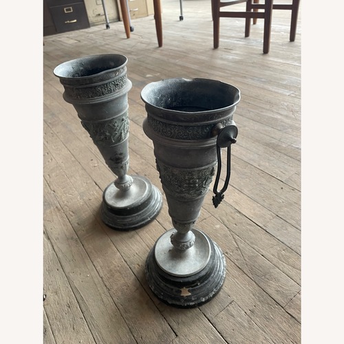 Used Vintage/Antique Finds Metal Décor Pewter Urns for sale on AptDeco