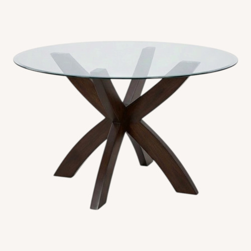 Used Simon Espresso X Dining Table Base for sale on AptDeco