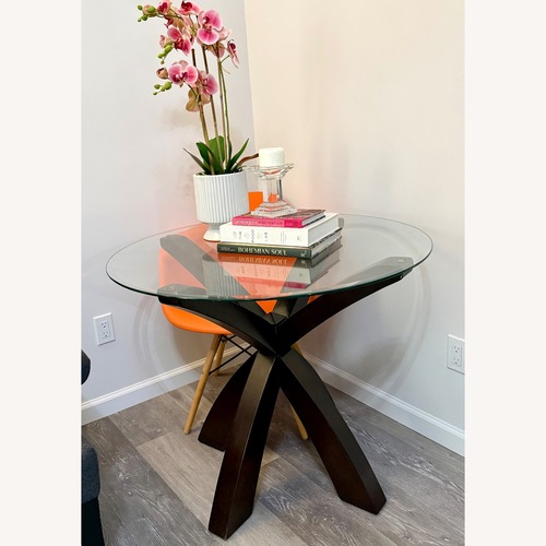 Used Simon Espresso X Dining Table Base for sale on AptDeco