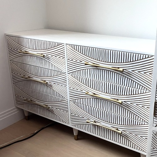 Used Anthropologie Carved Thalia Six-Drawer Dresser for sale on AptDeco