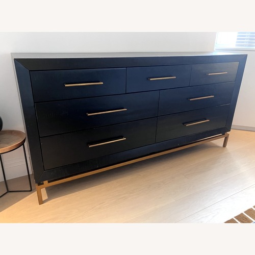 Used West Elm Alexa Black 7-Drawer Dresser for sale on AptDeco