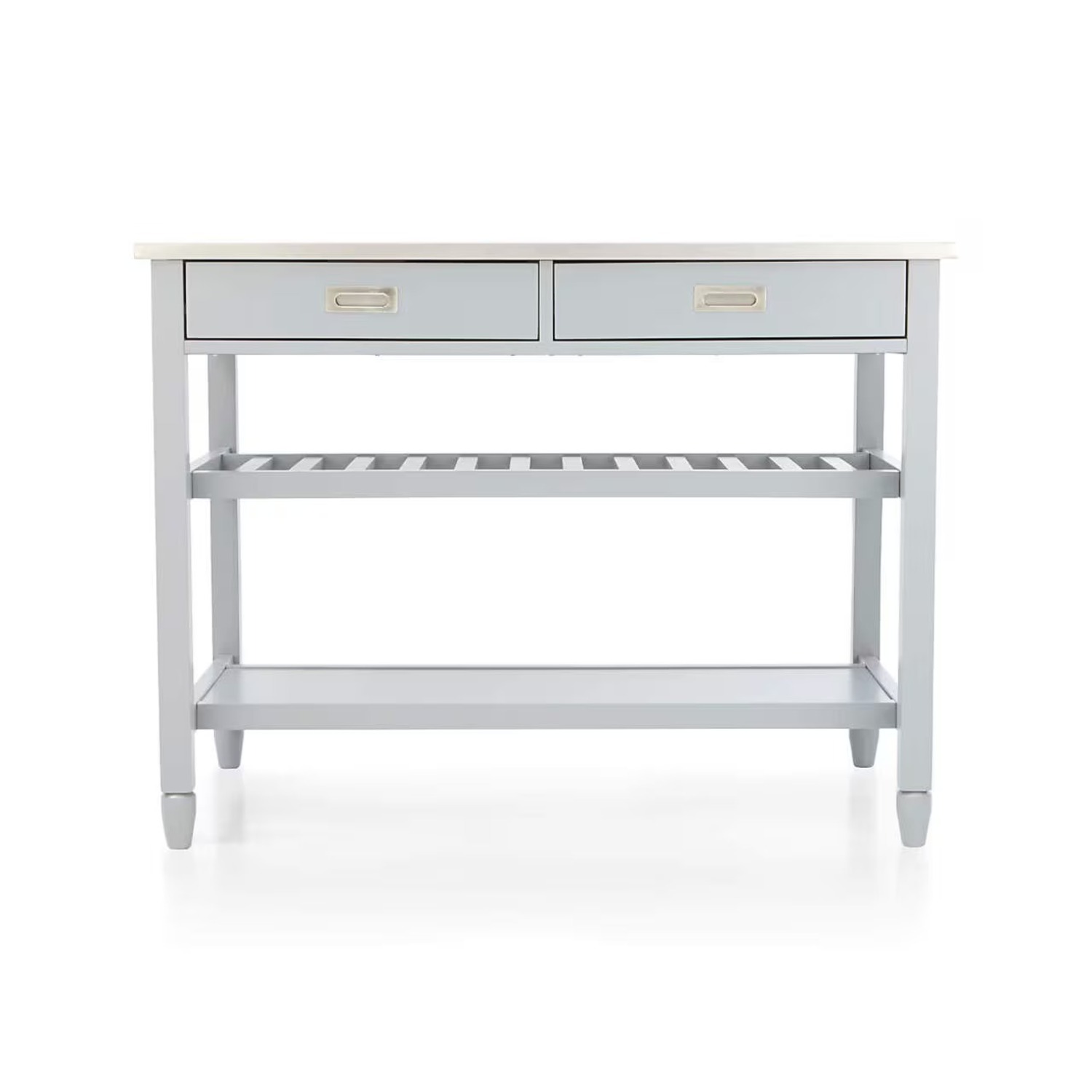 Crate & Barrel White Kitchen Island - image-5