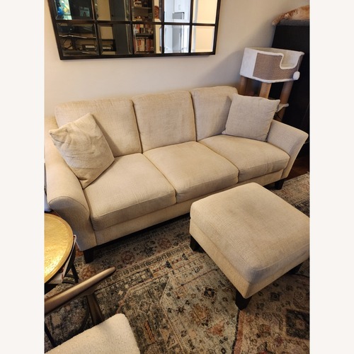 Used MACYS Lylie Sofa and Ottoman for sale on AptDeco