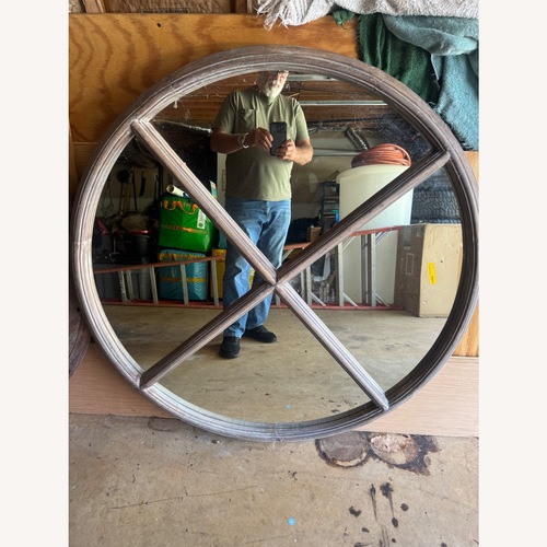 Used Reclaimed Wood Round Mirrors  for sale on AptDeco