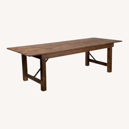 Used Amazon Hercules 10/12 Person Folding Wood Dining Table for sale on AptDeco