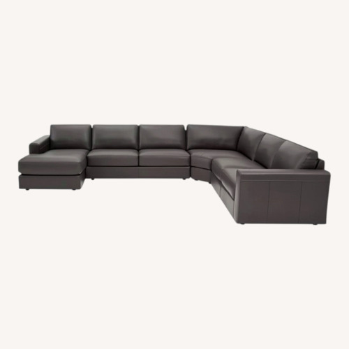 Used Chateau D'Ax Greyson 4-Piece Leather Sectional for sale on AptDeco