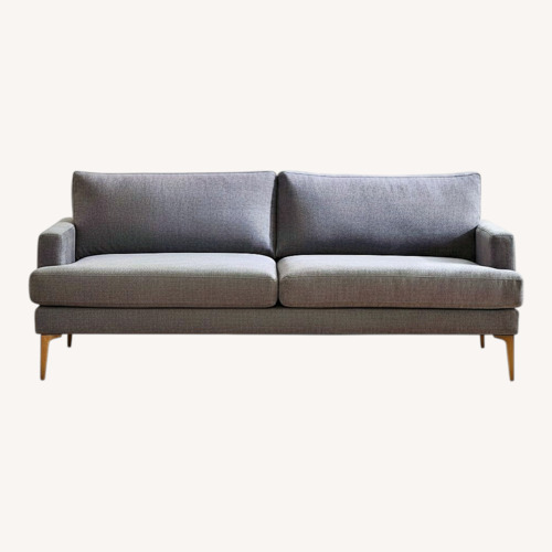 Used West Elm Light Gray Fabric 3+ Seater Sofa for sale on AptDeco