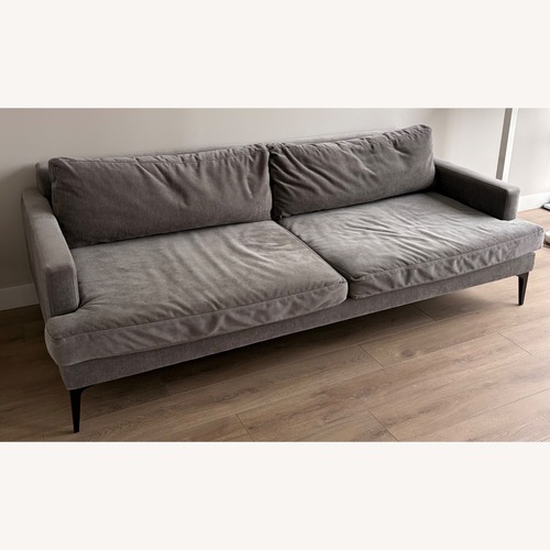 Used West Elm Light Gray Fabric 3+ Seater Sofa for sale on AptDeco