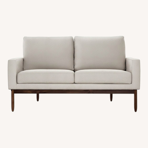 Used Design Within Reach Natural Fabric Loveseat for sale on AptDeco