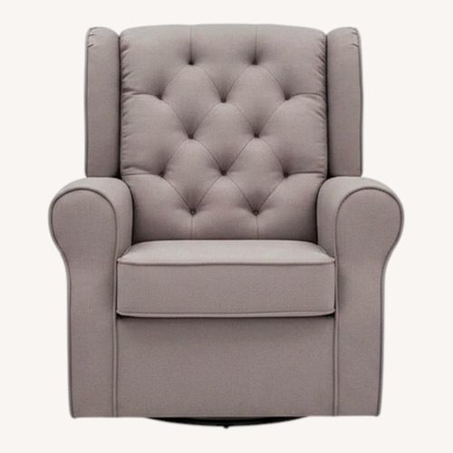 Used Light Gray Fabric Nursing Chair for sale on AptDeco