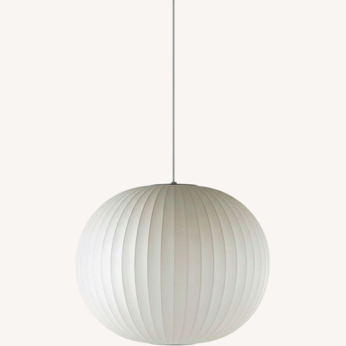 Used Herman Miller White Fabric Ceiling Lamp for sale on AptDeco