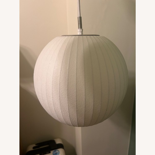 Used Herman Miller White Fabric Ceiling Lamp for sale on AptDeco